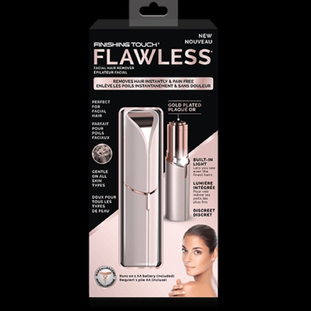 Gold plated Flawless facial hair remover, brand new